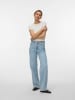 Vero Moda Wide Jeans mit hoher Taille in Light Blue Denim