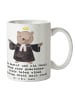 Mr. & Mrs. Panda Kaffeebecher Pastor Verbindung mit Spruch in Weiß