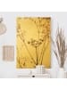 WALLART Leinwandbild Gold - Trockenblume im Lichtspiel in Braun