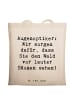 Mr. & Mrs. Panda Shopping Tasche Spruch Augenoptiker Klarblick m... in Creme