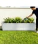 relaxdays Hochbeet in Hellgrau - (B)200 x (H)60 x (T)100 cm