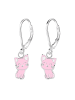 schmuck23 Silber Ohrringe 925 Katze 1,0 cm x 1,0 cm