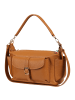 Florence Florence Schultertasche Leder braun, tan ca. 34cm