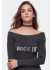 myMo ROCKS Women Longsleeve in Grey Stone Wash
