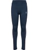 Hummel Leggings "Mix Mid Waist Tights" in Schwarz