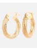 Diamant L'éternel Creolen aus 375 Gelbgold