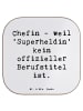 Mr. & Mrs. Panda Untersetzer für Gläser Spruch Chefin Superheldi... in Weiß