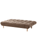 Beliani Schlafsofa RISOR in Braun - (W) 190 x (H) 83 x (L) 90 cm