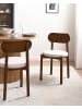 Beliani 2er-Set Esszimmerstuhl PAULINA in Braun/Beige