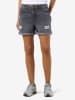 Noisy may Denimshorts Mid Waist Used Look Lässiger Stil in Grau-2