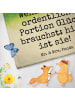 Mr. & Mrs. Panda Saunahandtuch Blume Kleeblatt Design mit Spruch in Weiß
