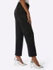 creation L Velourslederimitat-Hose in schwarz
