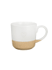 Krasilnikoff Stoneware Cup aus Becher mit Henkel in weiss