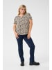 KAFFE curve T-shirt KCmella Regular fit in Black_Sand Graphic Dot