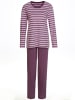 WITT WEIDEN Schlafanzüge in rosé-geringelt + lila-geringelt