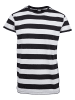 Urban Classics Urban Classics Herren Block Stripe Tee in blk/wht