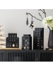 Villeroy & Boch Windlicht Haus Christmas Chic 22,5 cm schwarz in schwarz