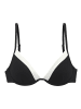 LASCANA Bügel-Bikini-Top in schwarz-creme