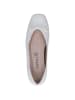 Caprice Ballerina in WHITE SOFTNAP.