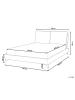 Beliani Doppelbett MELLE in Beige - (W) 155 x (H) 98 x (L) 240 cm