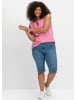 sheego Jeansbermudas in blue denim