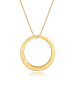 Elli Halskette 925 Sterling Silber Kreis in Gold