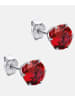 Diamant L'éternel Ohrringe aus 375 Weißgold mit Rubin