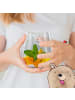 Mr. & Mrs. Panda Blümchentail Glas Avocado Party ohne Spruch in Transparent