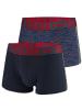 S. Oliver Boxershorts 2er Pack in Navy / Mehrfarbig