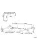Beliani Ecksofa SIGGARD II in Grau/Braun - (W) 321 x (H) 92 x (L) 168 cm