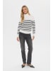 SAINT TROPEZ Rollkragen MilaSZ Gerade Passform in Ice Black Stripe