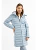 myMo Damen Wattierter Steppmantel in Hellblau