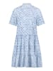 CARTOON Blusenkleid mit Muster in Weiß/Hellblau