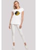 F4NT4STIC T-Shirt Looney Tunes Daffy Duck Dotted Cartoon in weiß