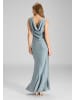 SWING Abendkleid in blau - 0001