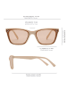 styleBREAKER Nerd Sonnenbrille in Braun Demi / Braun Getönt