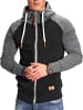 behype Sweatjacke RAGLAN in schwarz