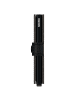 Secrid Vegetable Tanned Miniwallet - Geldbörse RFID 6.5 cm in black-black