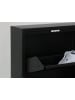 ebuy24 Schuhschrank Pisa Schwarz 50 x 16 cm