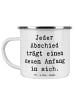 Mr. & Mrs. Panda Henkeltasse Spruch Verluste betrauern und losla... in Weiß