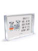 Mr. & Mrs. Panda Schneerahmen Koala Familie mit Spruch in Grau Pastell
