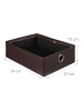 relaxdays Sitzhocker in Braun - (B)38 x (H)38 x (T)38 cm