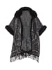 Usha Women Poncho in Schwarz