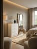 KADIMA DESIGN Hochglanz Sideboard, 4 Schubladen, modern, vielseitig, zeitloses Design