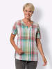 Sieh an! Karobluse in smaragd-grapefruit-kariert