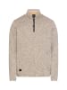 Camel Active Strick Troyer in melierter Optik in Beige