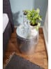 FineBuy Beistelltisch in Silber / Aluminium / 42x42x49