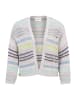 CARTOON Strick-Cardigan mit Color Blocking in Beige/Blau