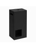 relaxdays Toilettenpapier Aufbewahrung in Schwarz - (B)25 x (H)50 x (T)14 cm