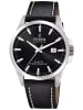 Festina Herrenuhr mit Lederband Schwarz